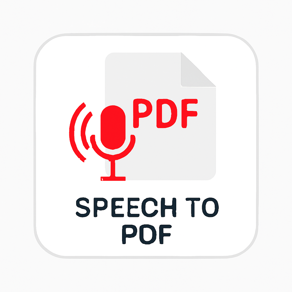 Speech to PDF