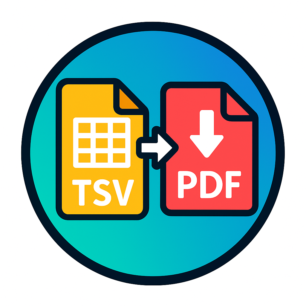 TSV to PDF