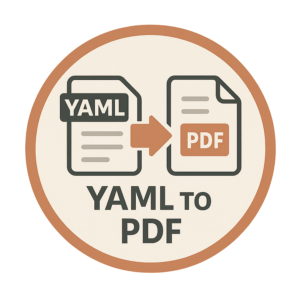 YAML to PDF